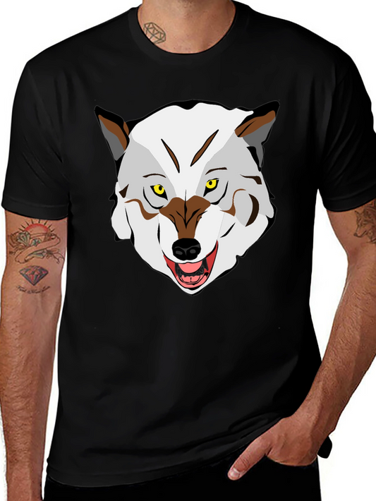 Wolf Graphic Tee - Mens Black T-Shirt