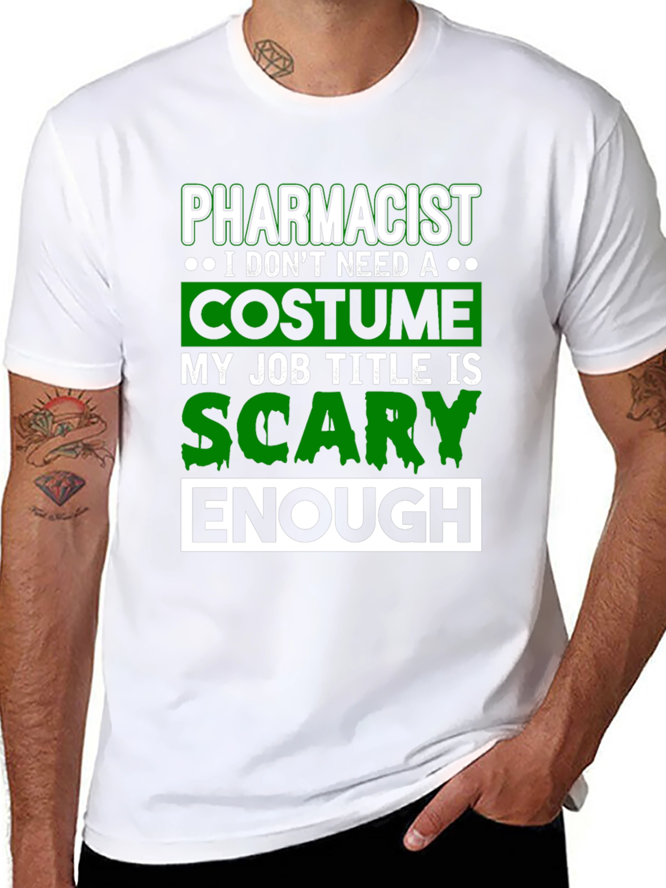 Pharmacist Scary Enough Costume T-Shirt