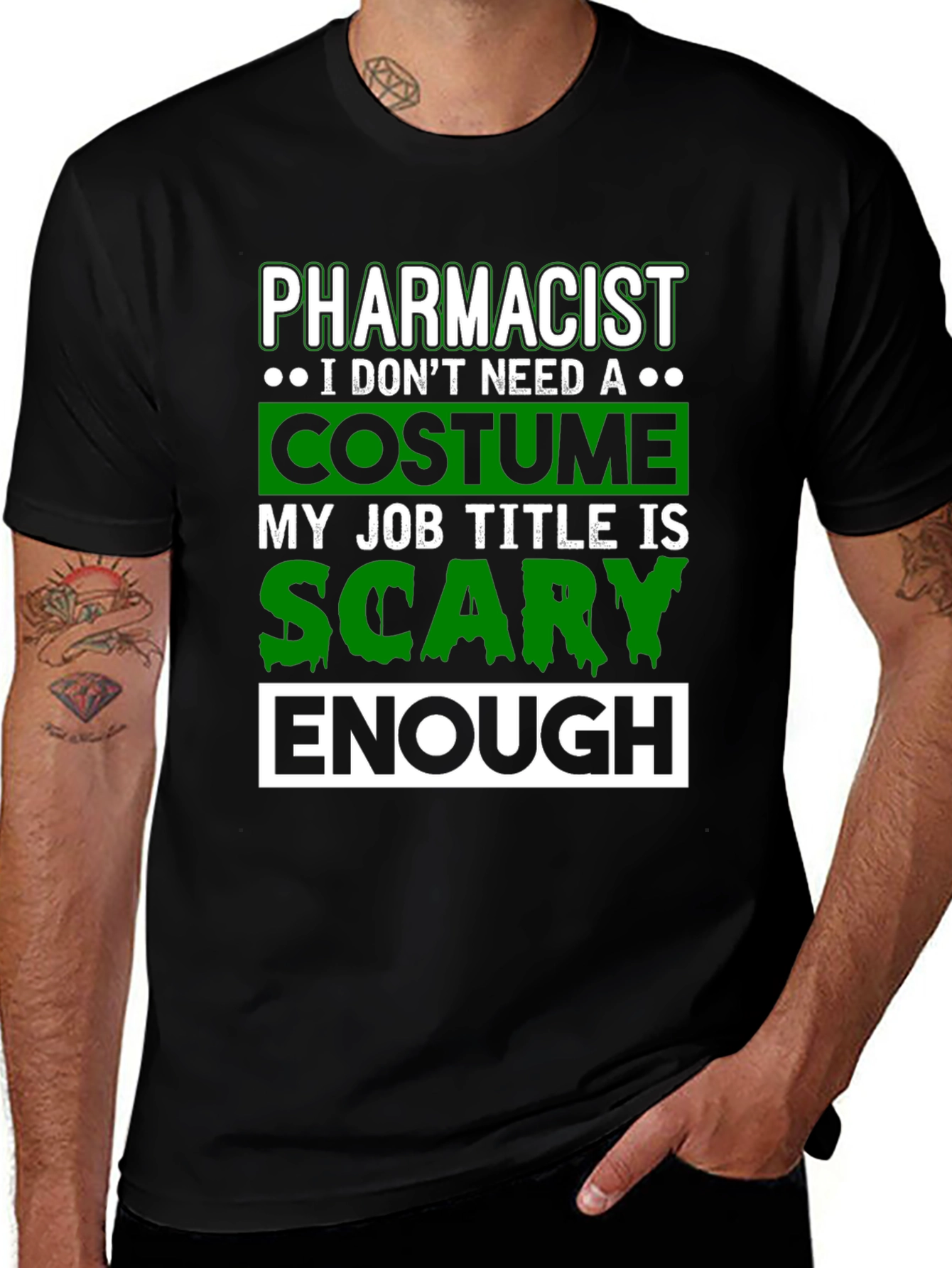 Pharmacist Scary Enough Costume T-Shirt