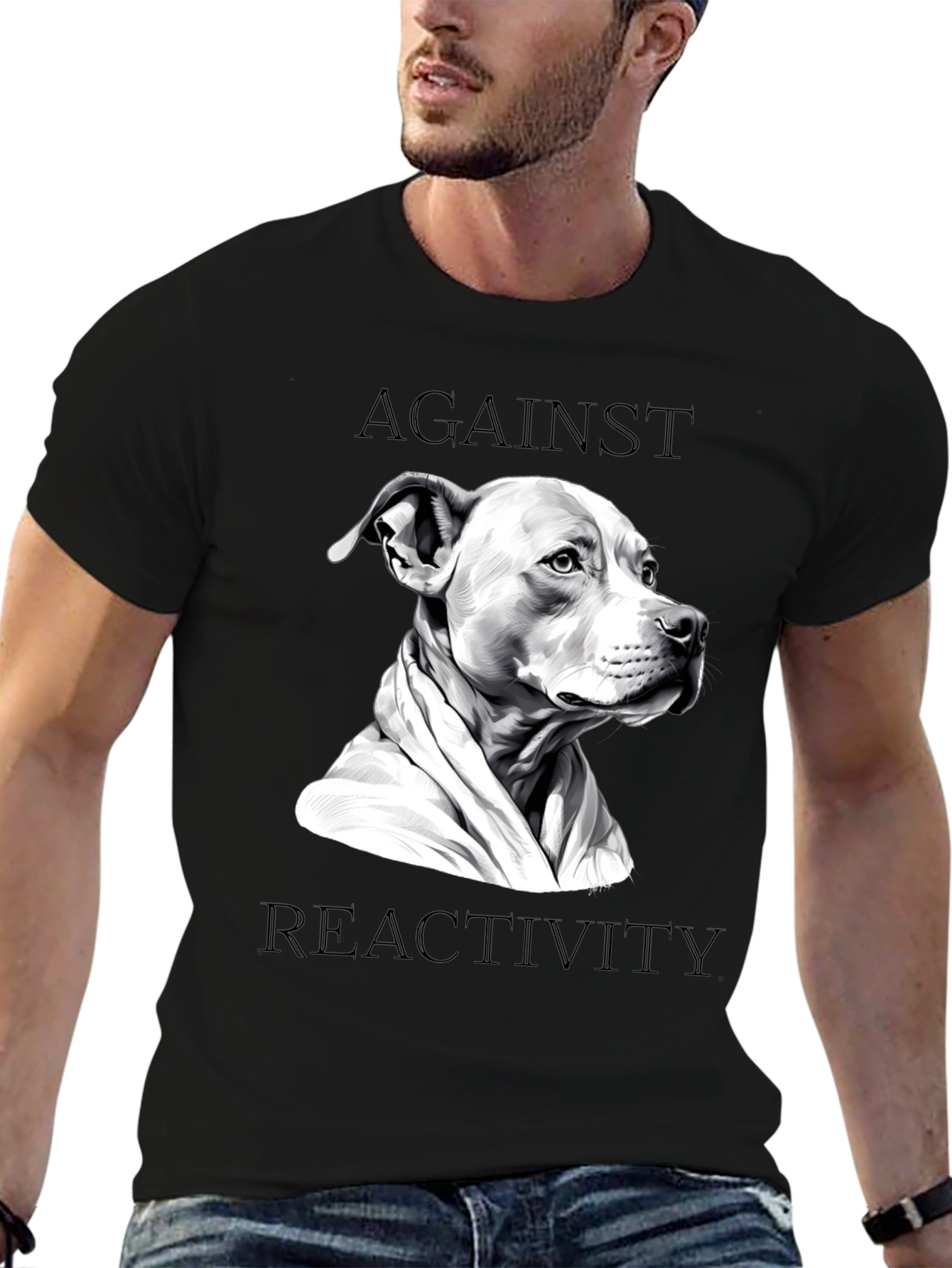 Against Reactivity Dog T-Shirt