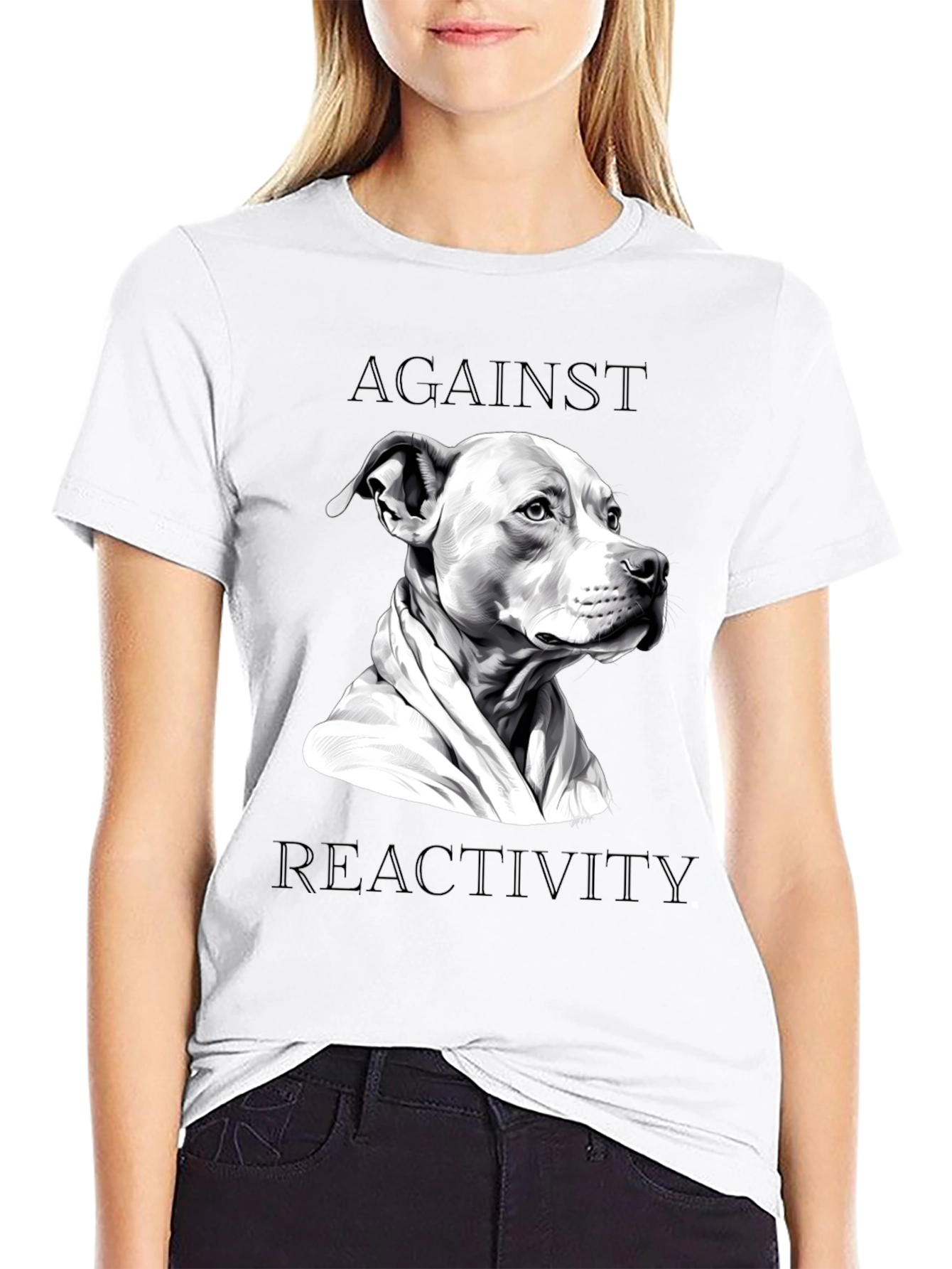 Against Reactivity Dog T-Shirt