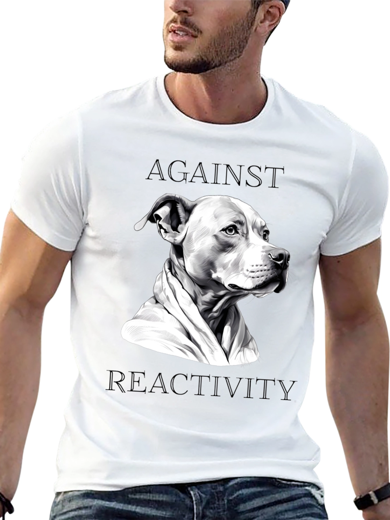 Against Reactivity Dog T-Shirt