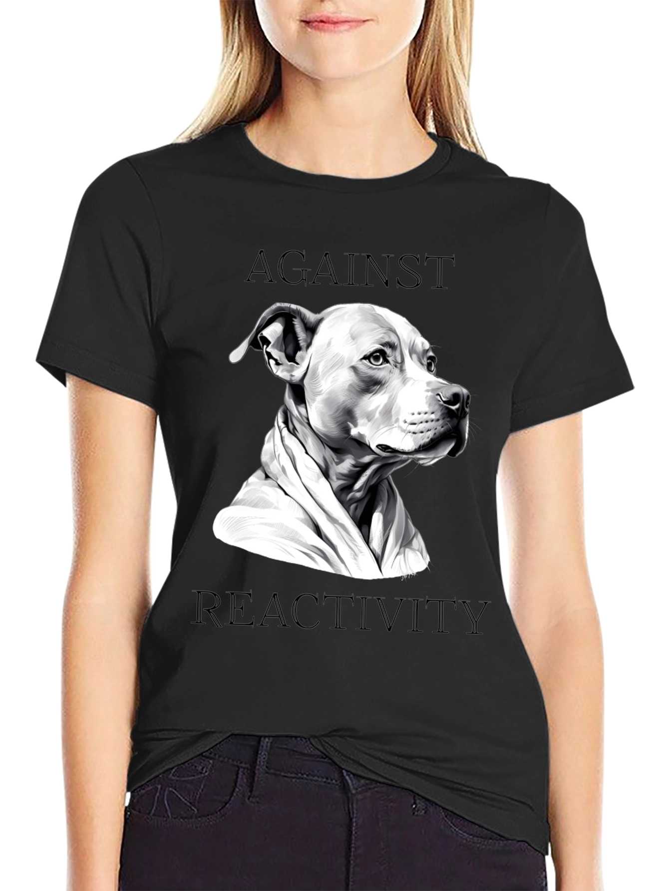 Against Reactivity Dog T-Shirt