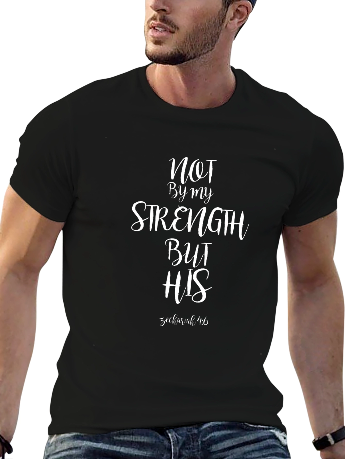 Christian T-Shirt: Not By My Strength