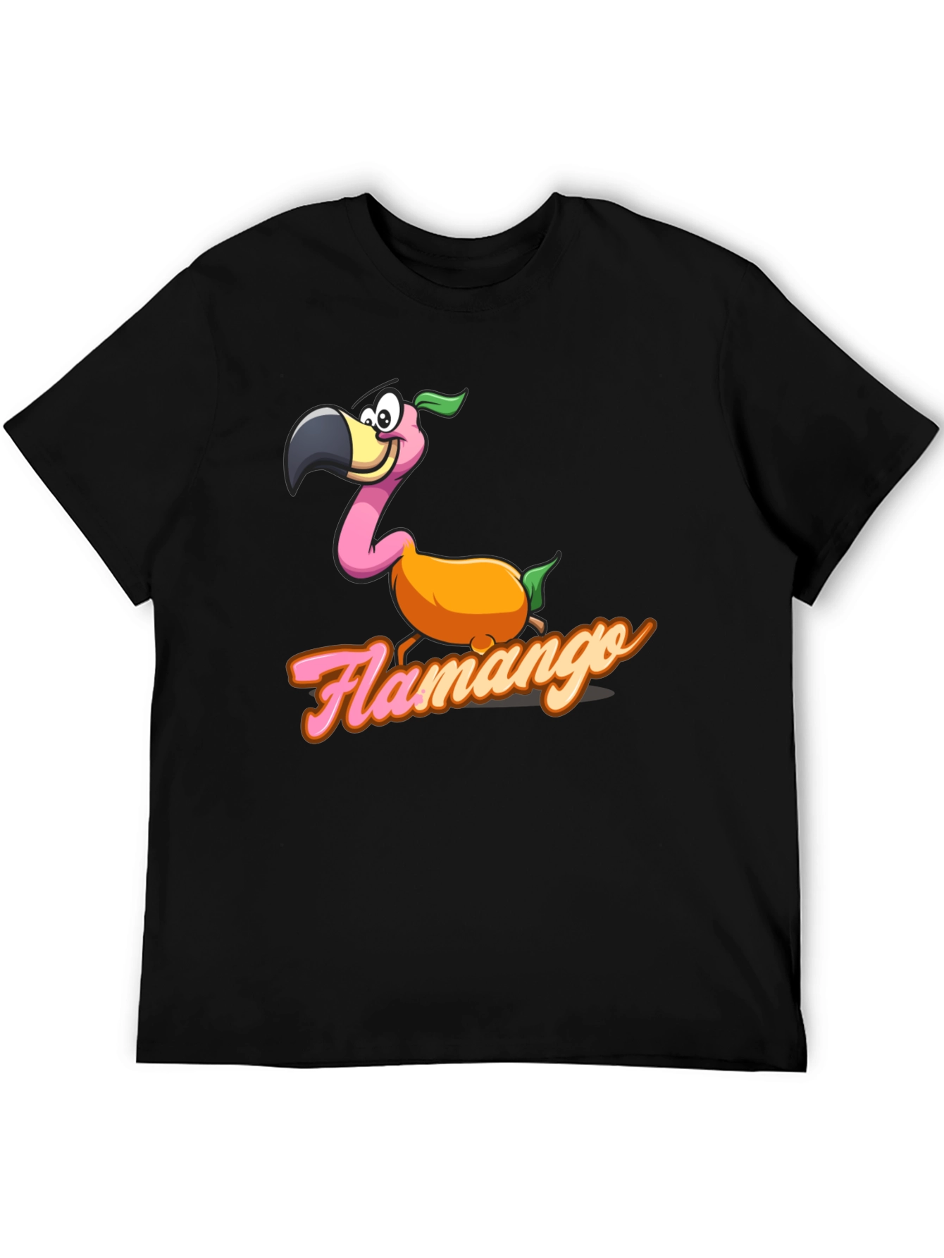 Flamango Graphic Tee - Tropical Fruit Flamingo T-Shirt