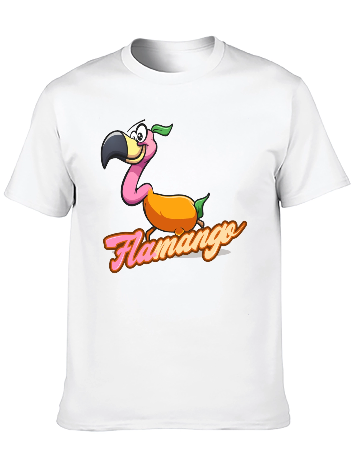 Flamango Graphic Tee - Tropical Fruit Flamingo T-Shirt