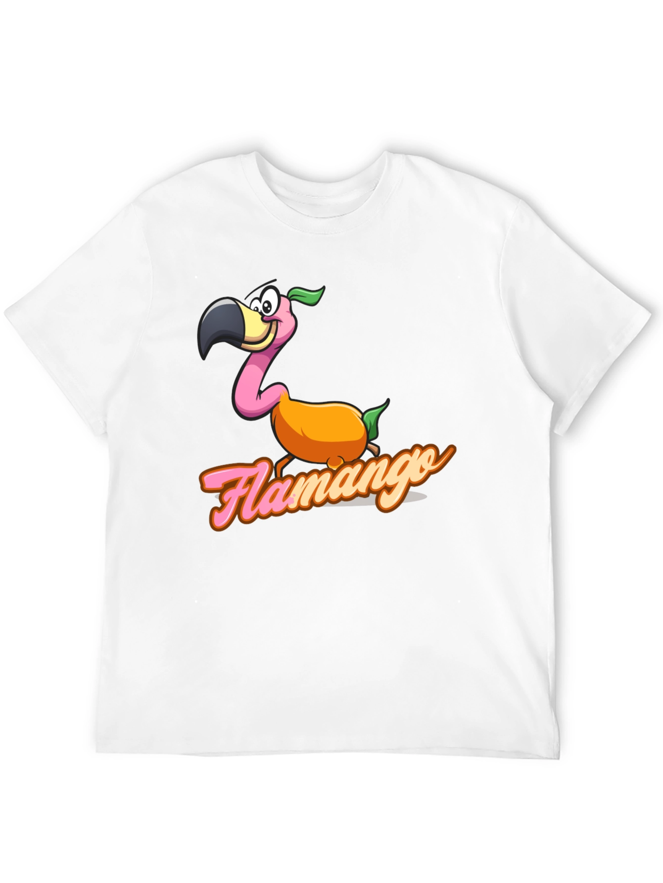 Flamango Graphic Tee - Tropical Fruit Flamingo T-Shirt