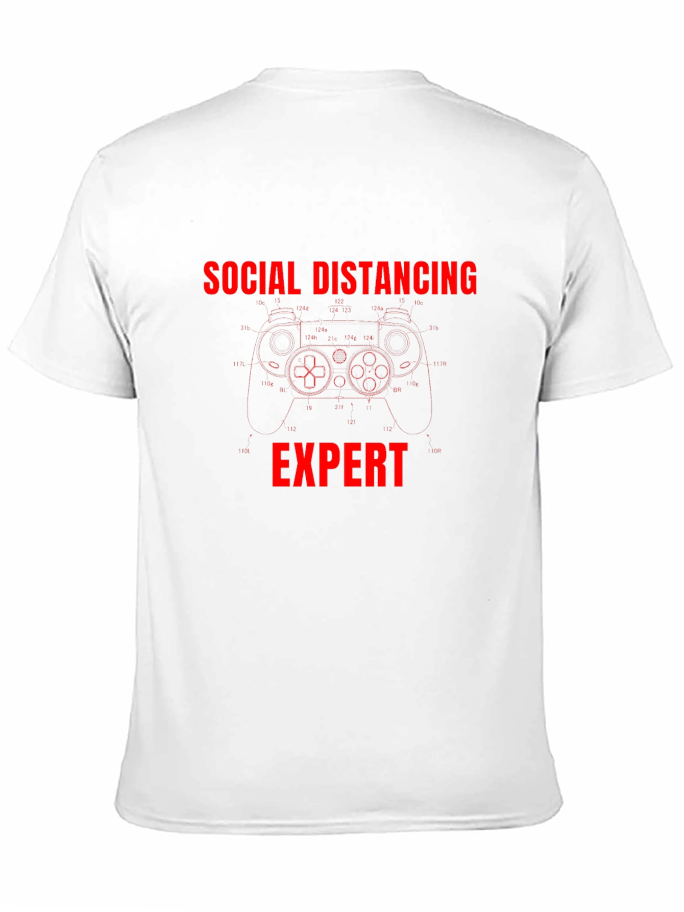 Social Distancing Expert T-Shirt Gamer Gift