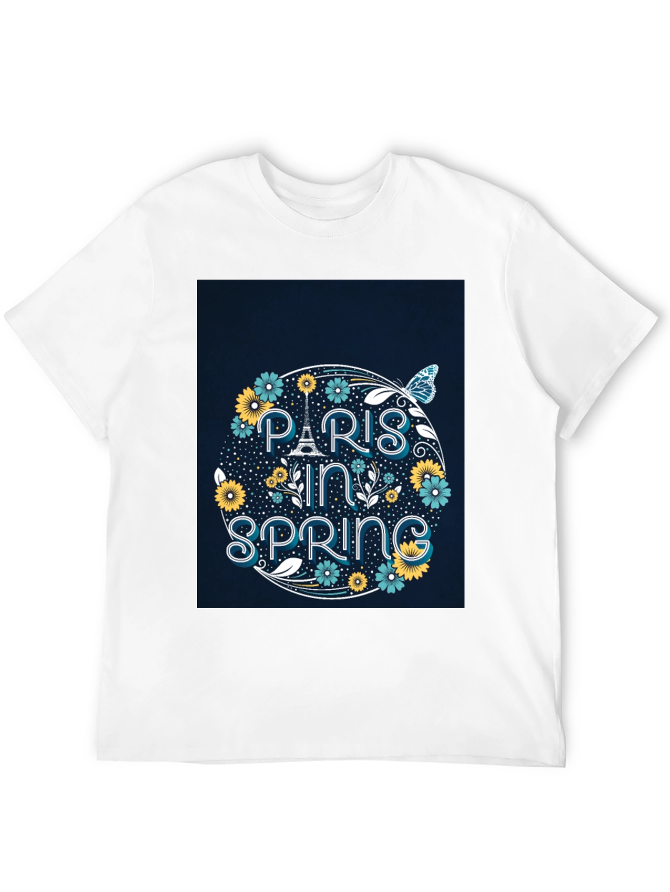 Paris in Spring Graphic Tee - Black