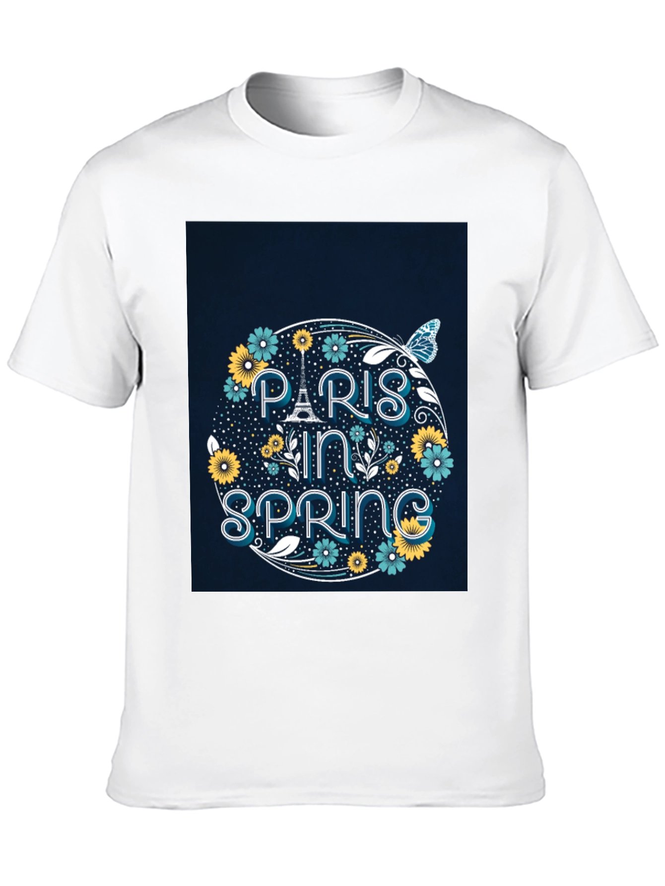 Paris in Spring Graphic Tee - Black