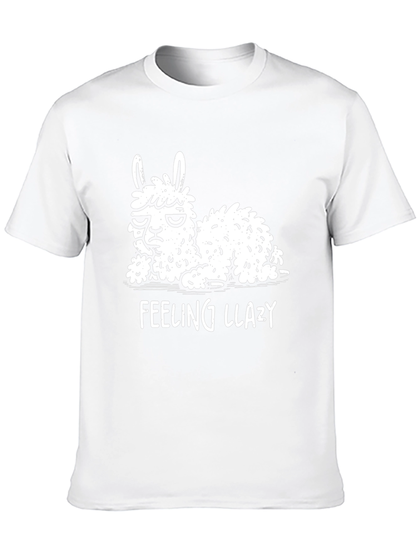 Feeling Llazy Llama T-Shirt - Funny Animal Graphic Tee