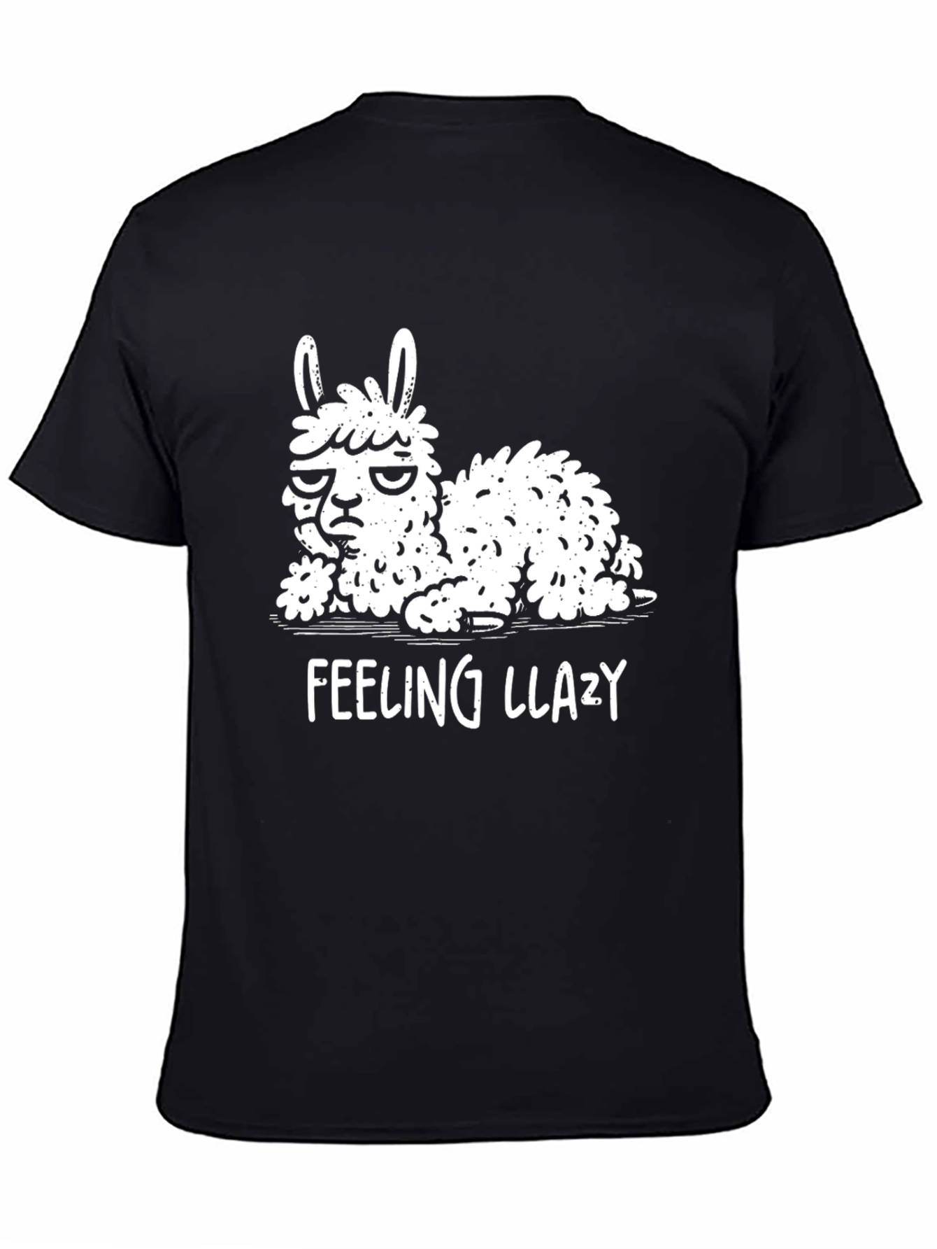 Feeling Llazy Llama T-Shirt - Funny Animal Graphic Tee