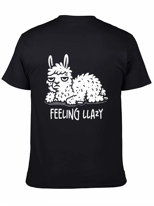 Feeling Llazy Llama T-Shirt - Funny Animal Graphic Tee