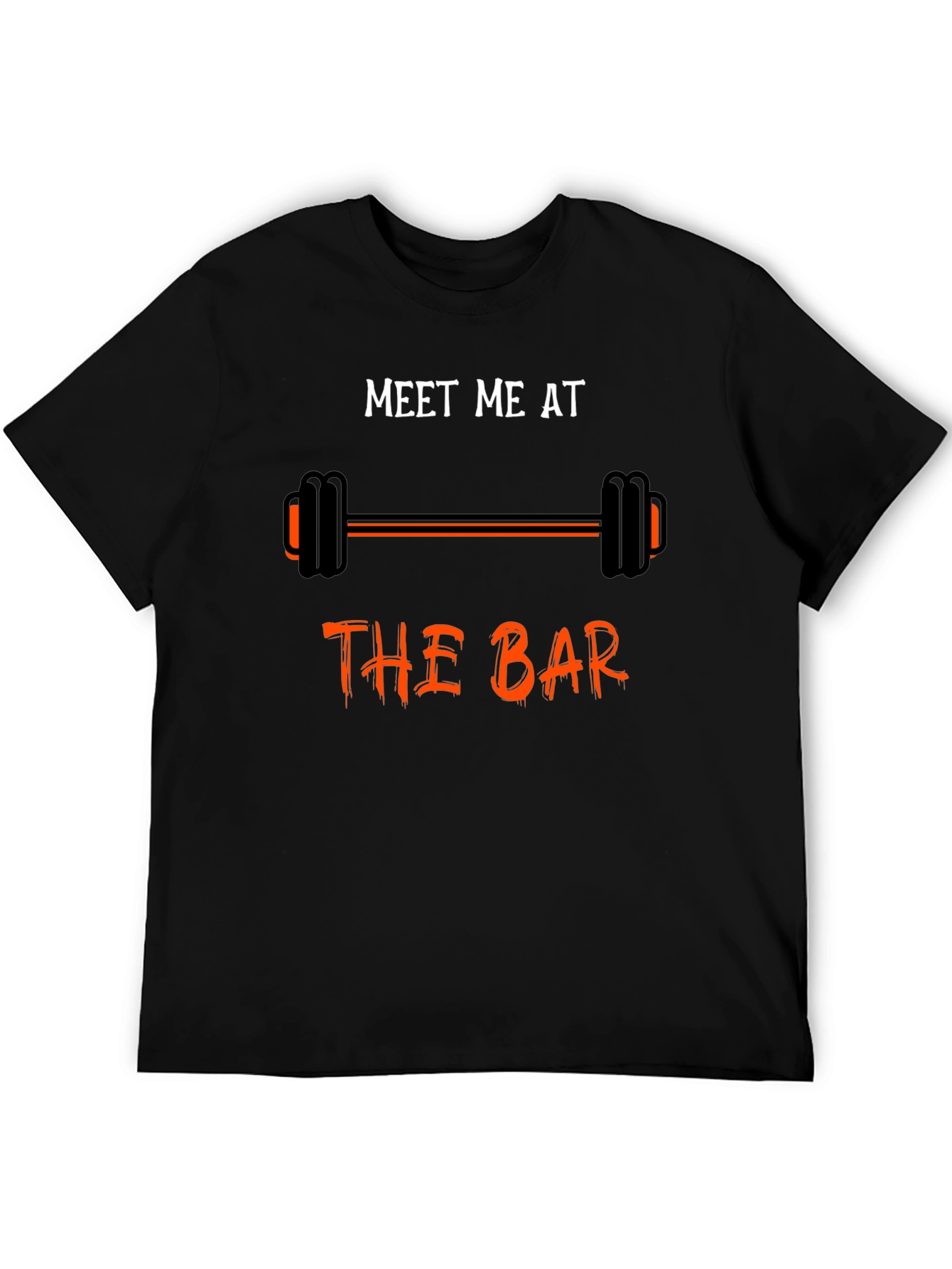 Meet Me At the Bar Black Graphic T-Shirt