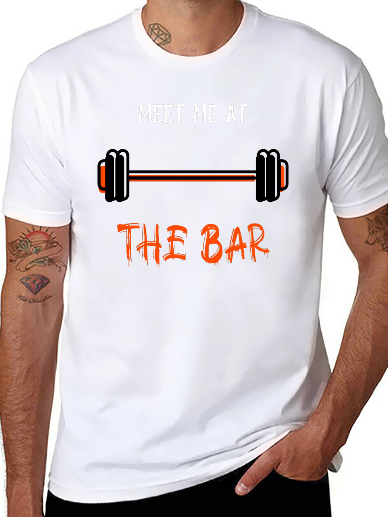 Meet Me At the Bar Black Graphic T-Shirt