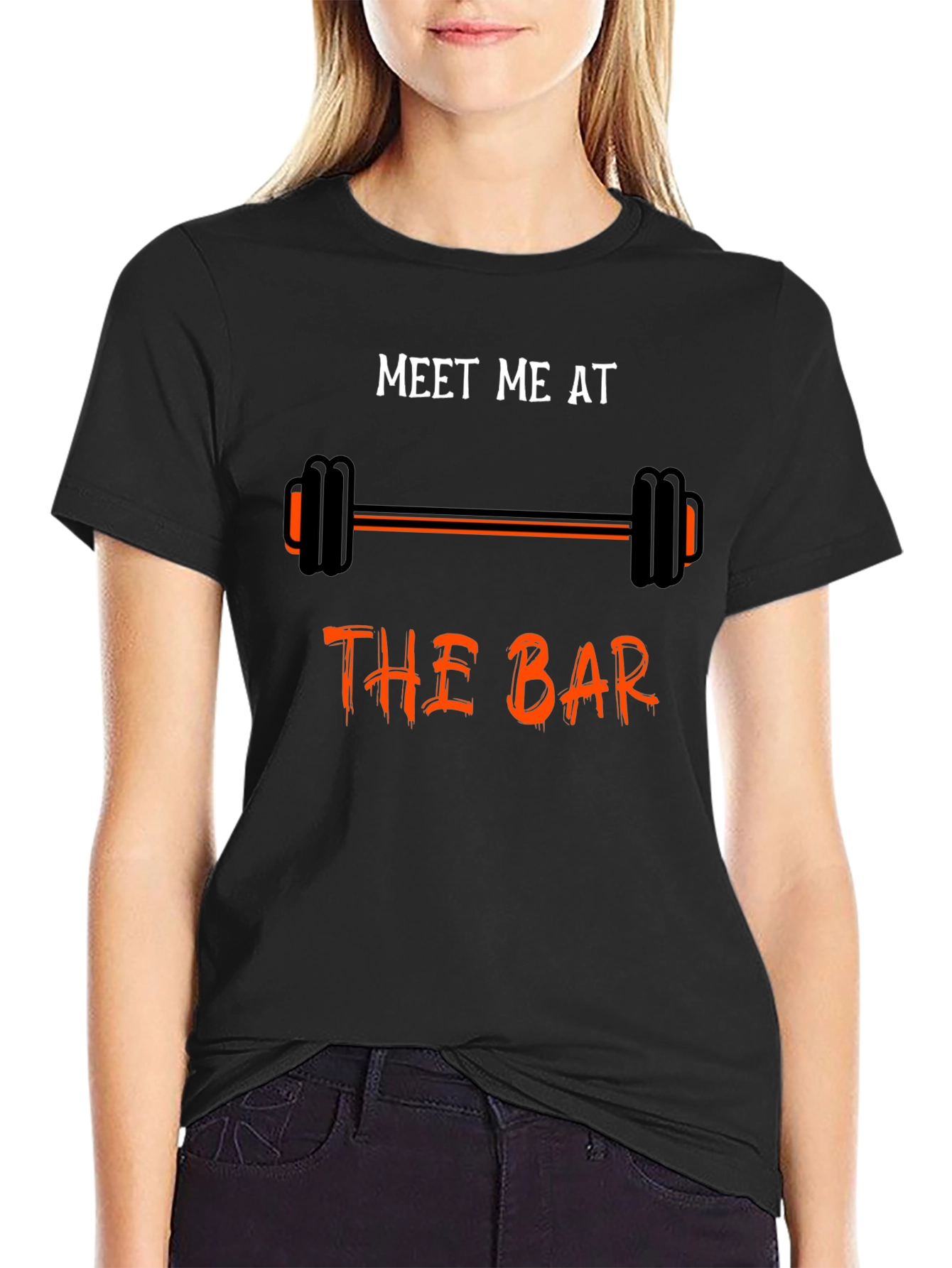 Meet Me At the Bar Black Graphic T-Shirt
