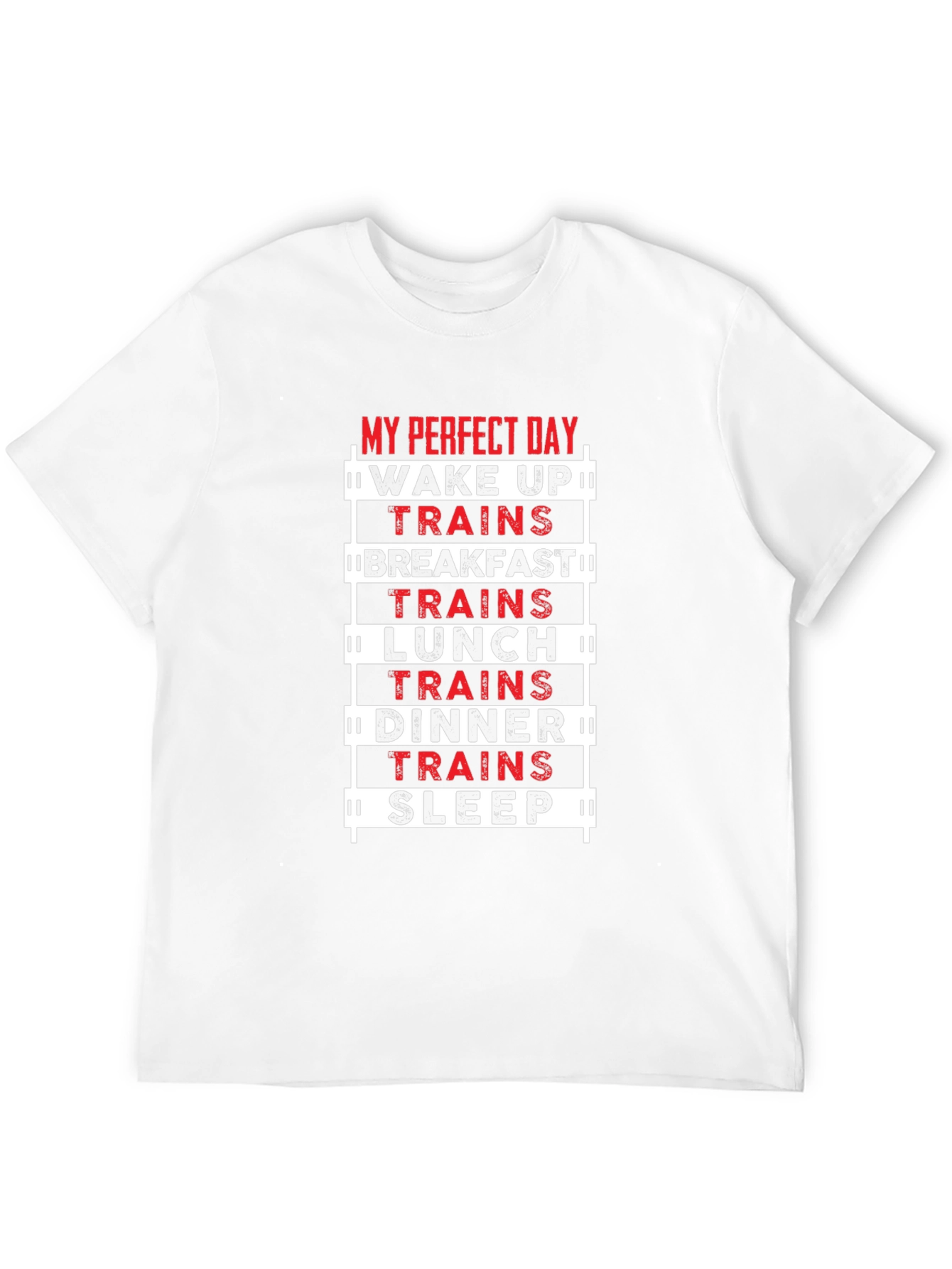 Train Lover T-Shirt - My Perfect Day Design