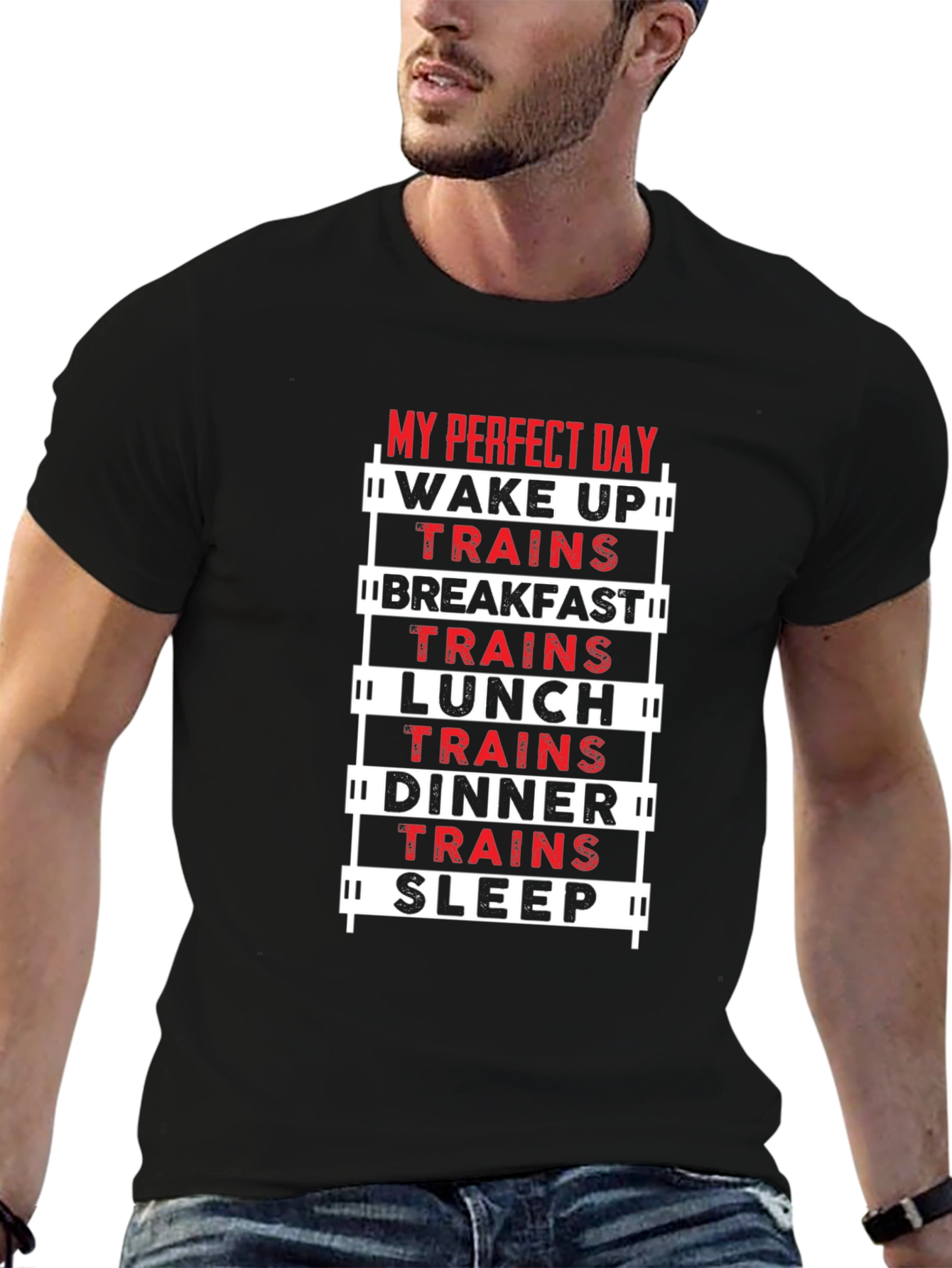 Train Lover T-Shirt - My Perfect Day Design