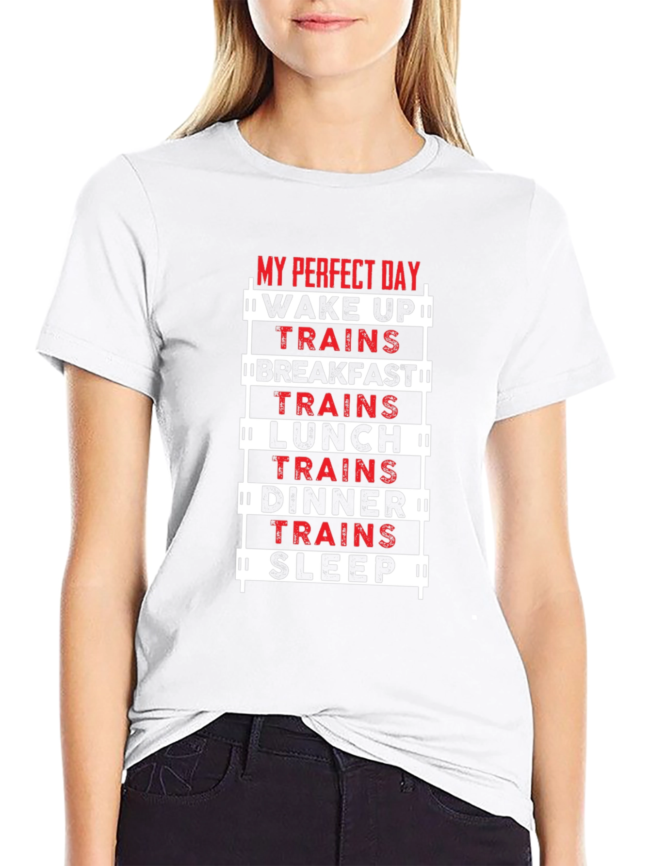 Train Lover T-Shirt - My Perfect Day Design
