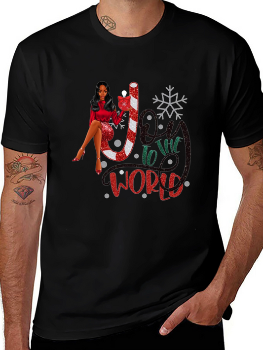 Joy to the World Christmas Graphic T-Shirt