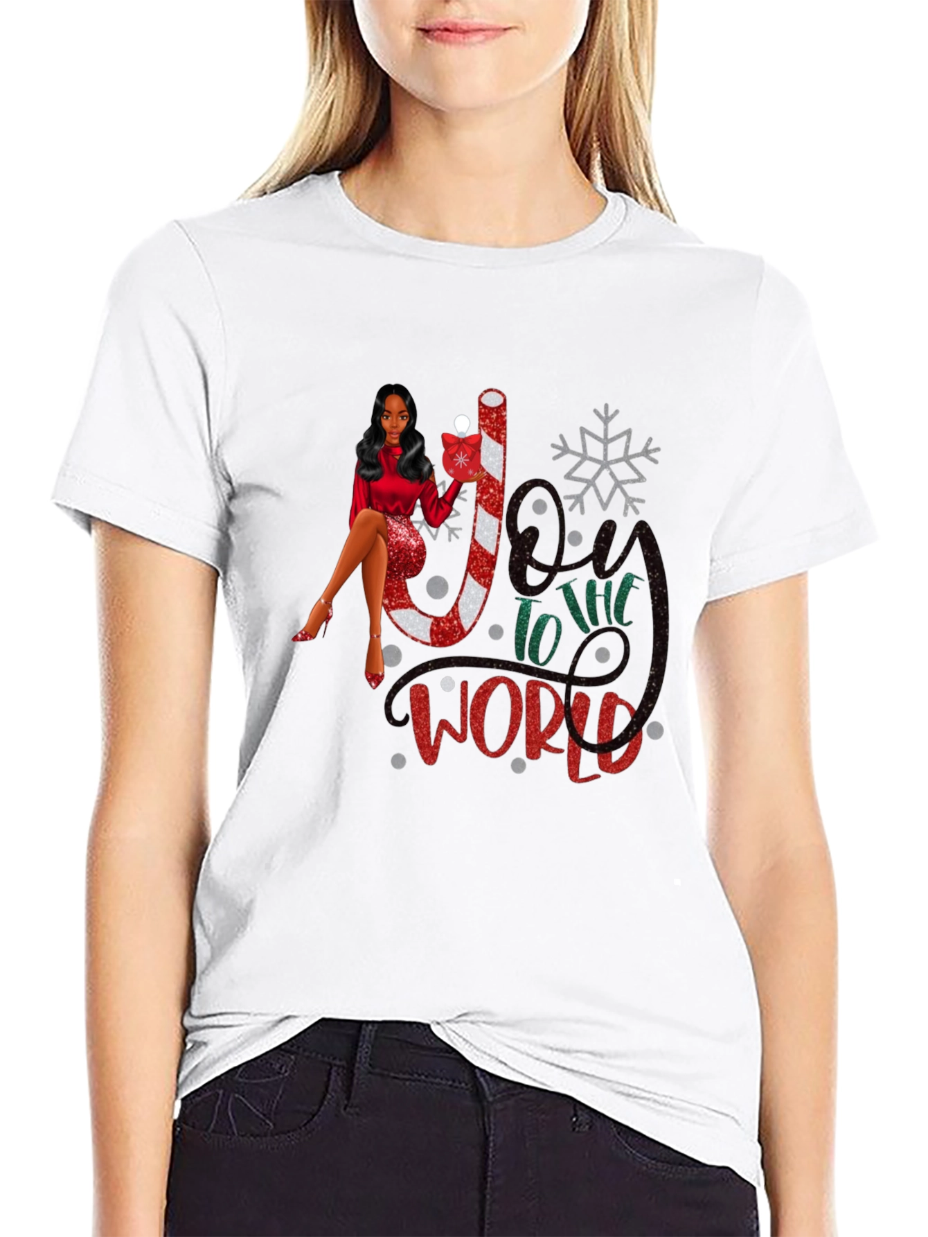 Joy to the World Christmas Graphic T-Shirt