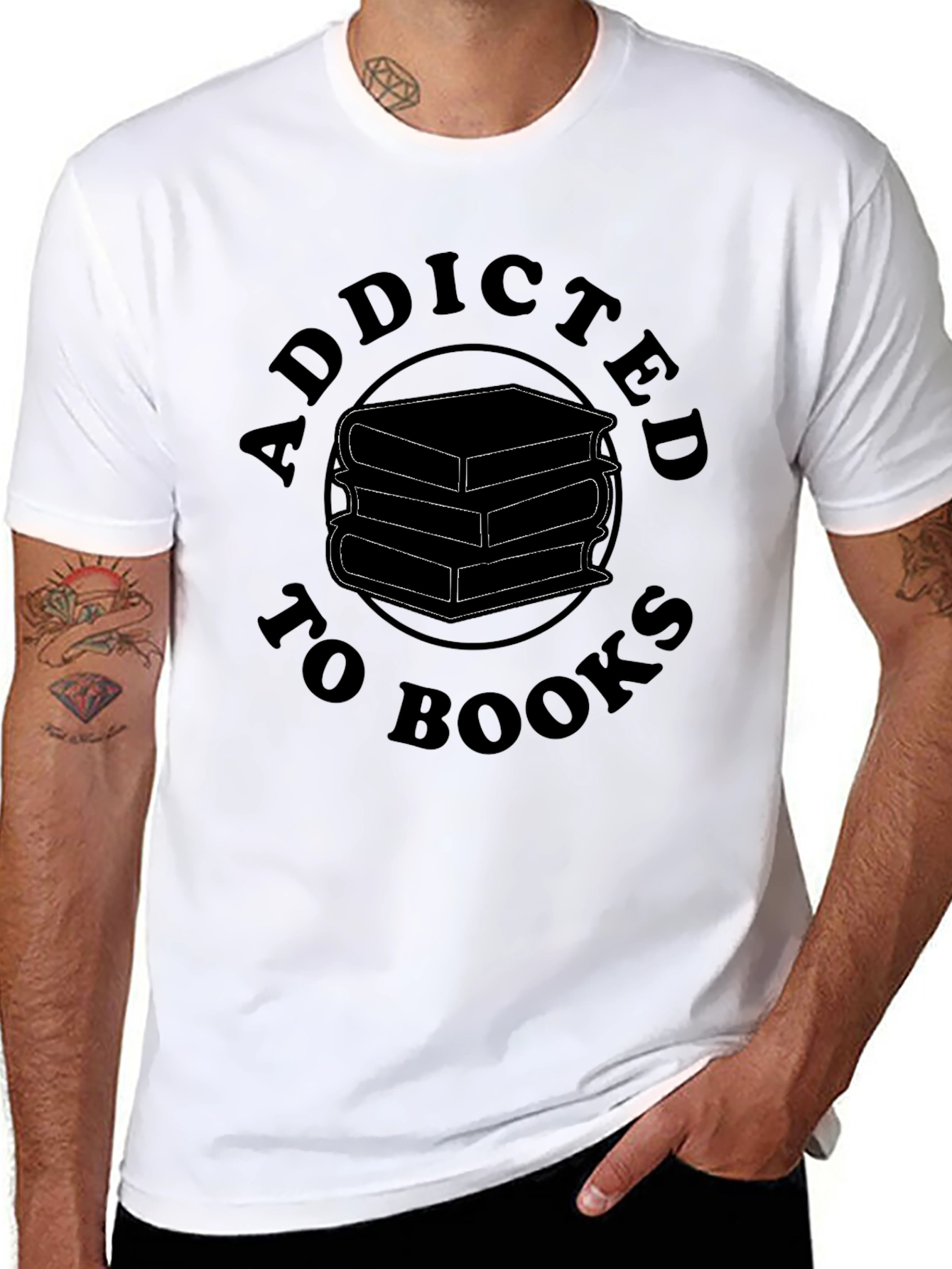 Addicted to Books Graphic Tee