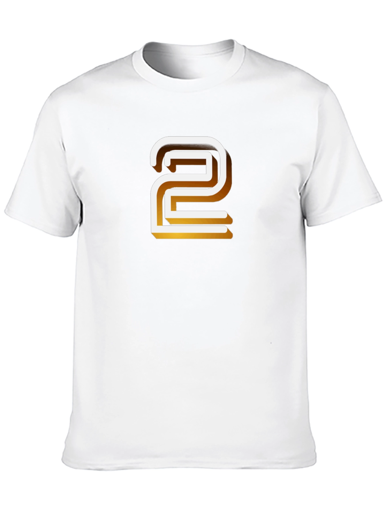 Retro Number 2 Graphic T-Shirt - Black