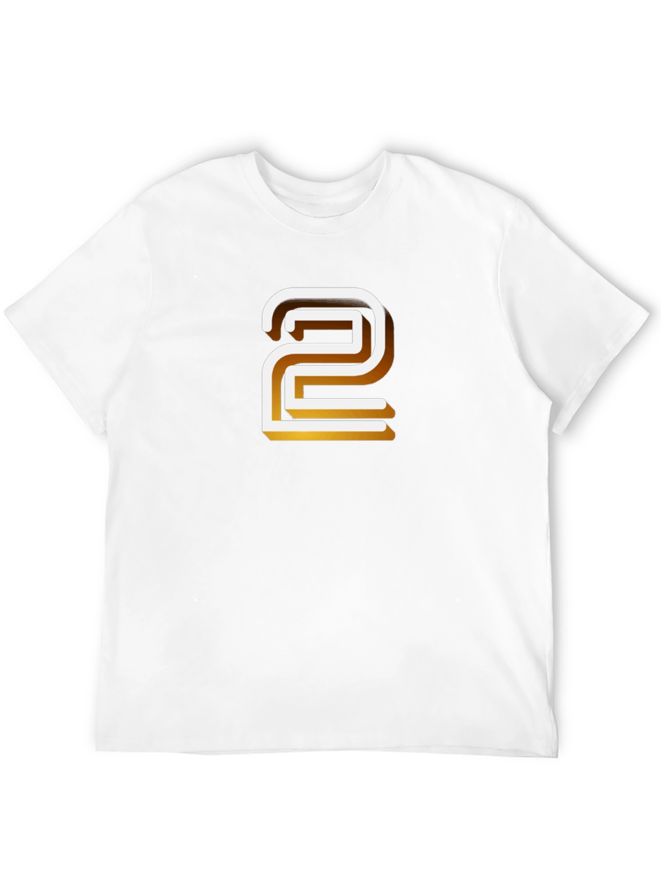 Retro Number 2 Graphic T-Shirt - Black
