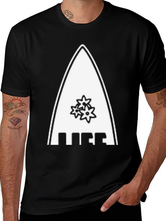 Reef Surfboard Tee - Black Graphic T-Shirt