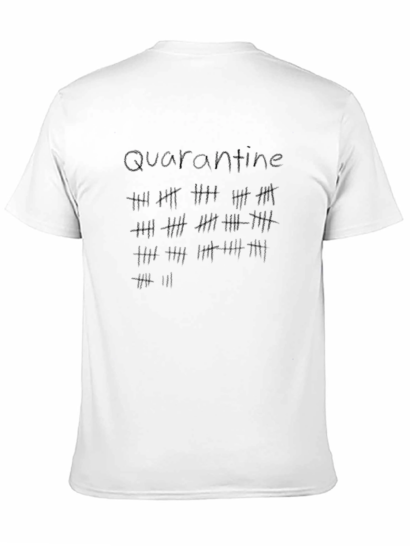 Quarantine Countdown Black T-Shirt
