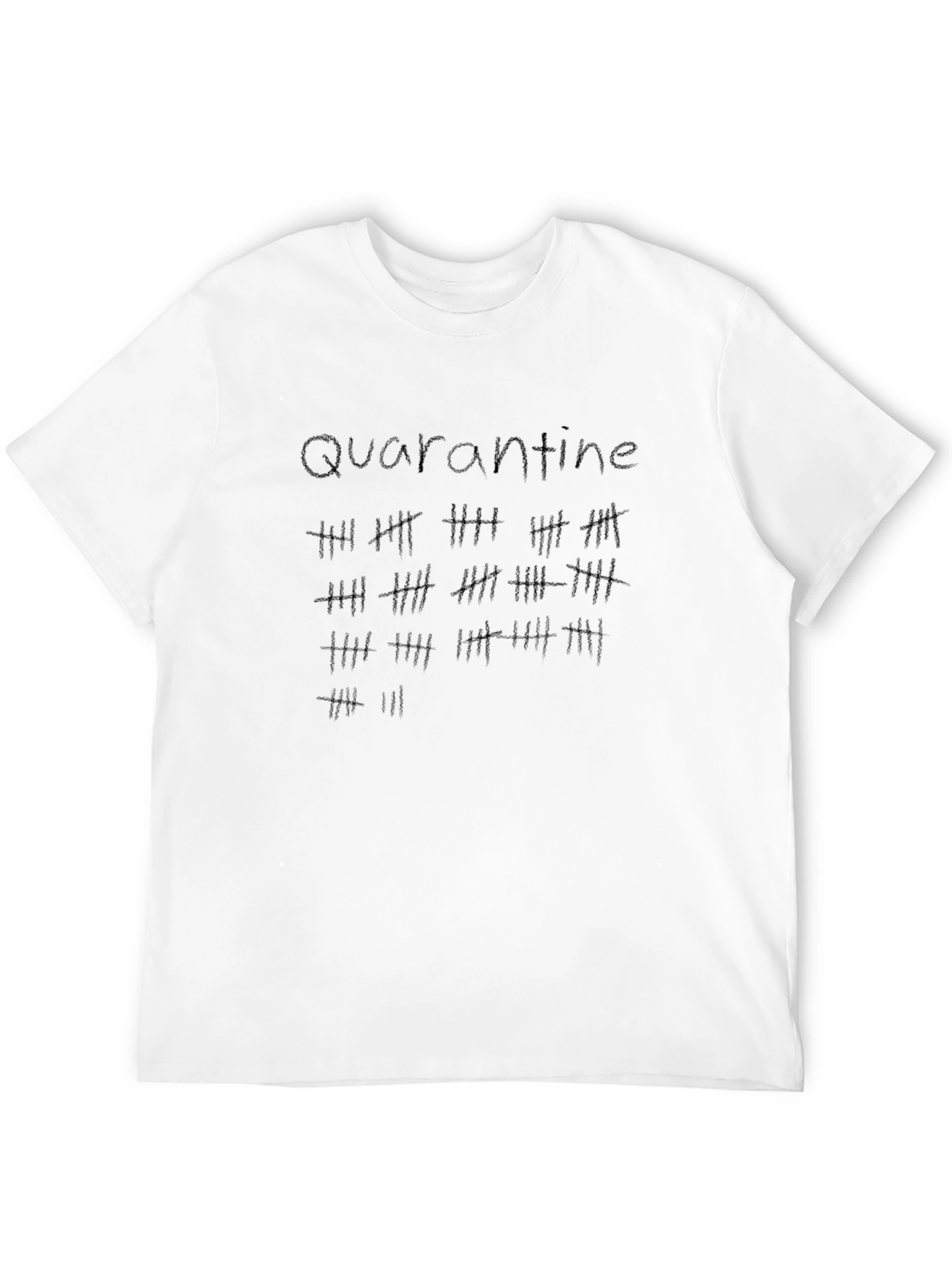Quarantine Countdown Black T-Shirt