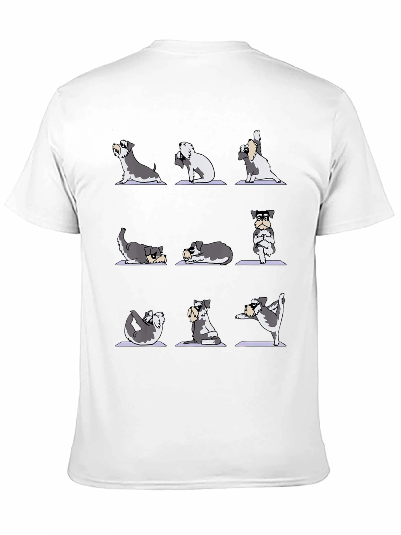 Yoga Schnauzer Dog Graphic T-Shirt