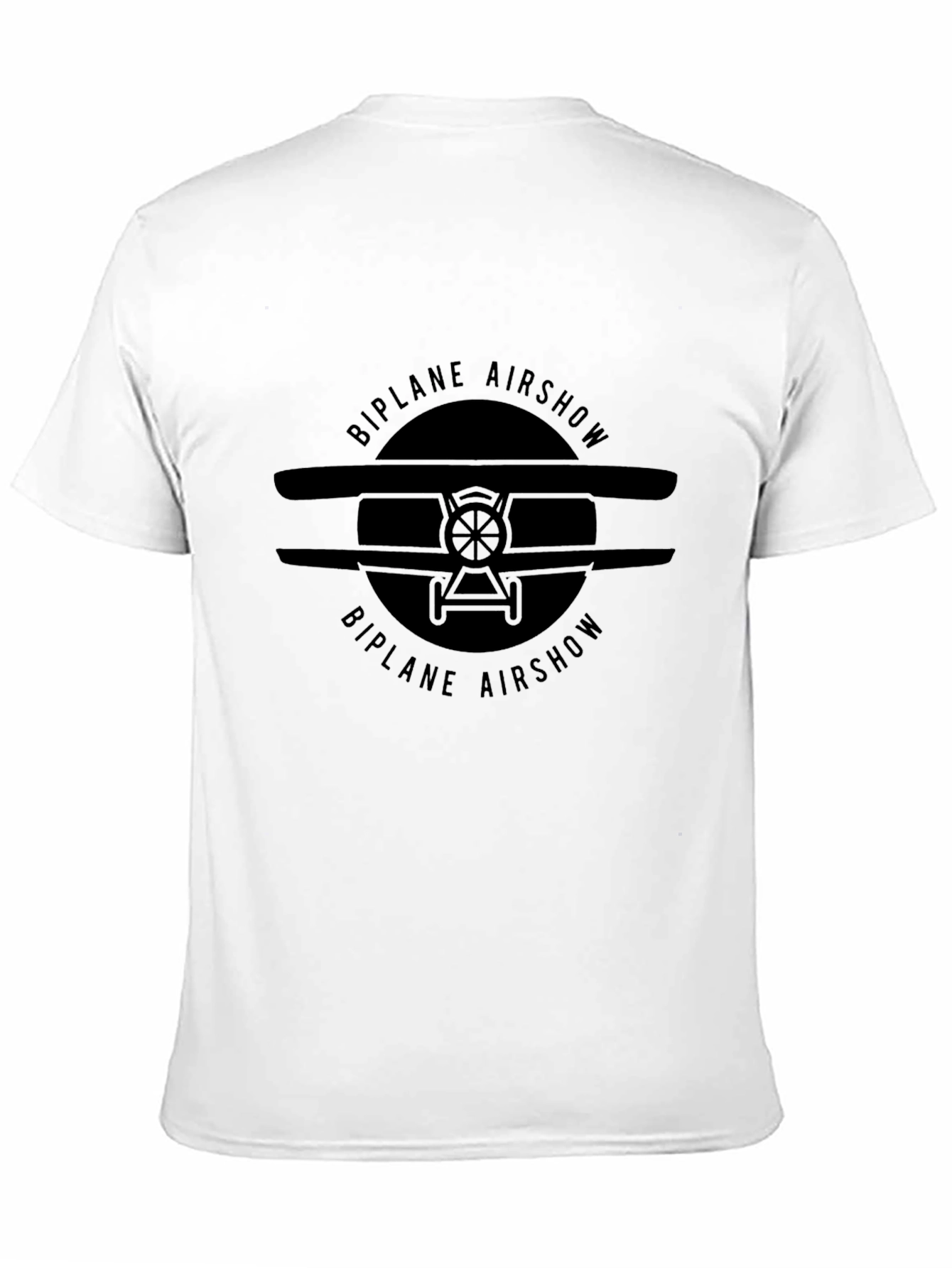 Biplane Airshow Graphic T-Shirt - Classic Aviation Tee
