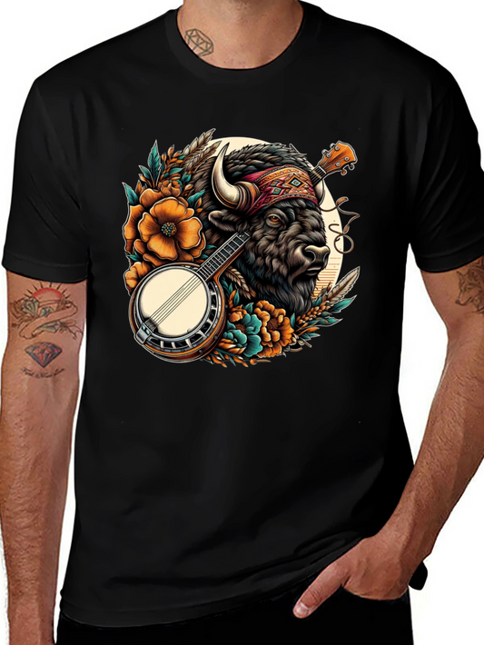 Buffalo Banjo T-Shirt - Unique Graphic Tee