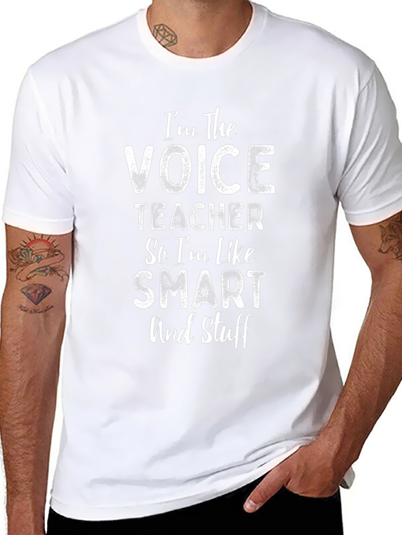Voice Teacher Smart Funny Black T-Shirt