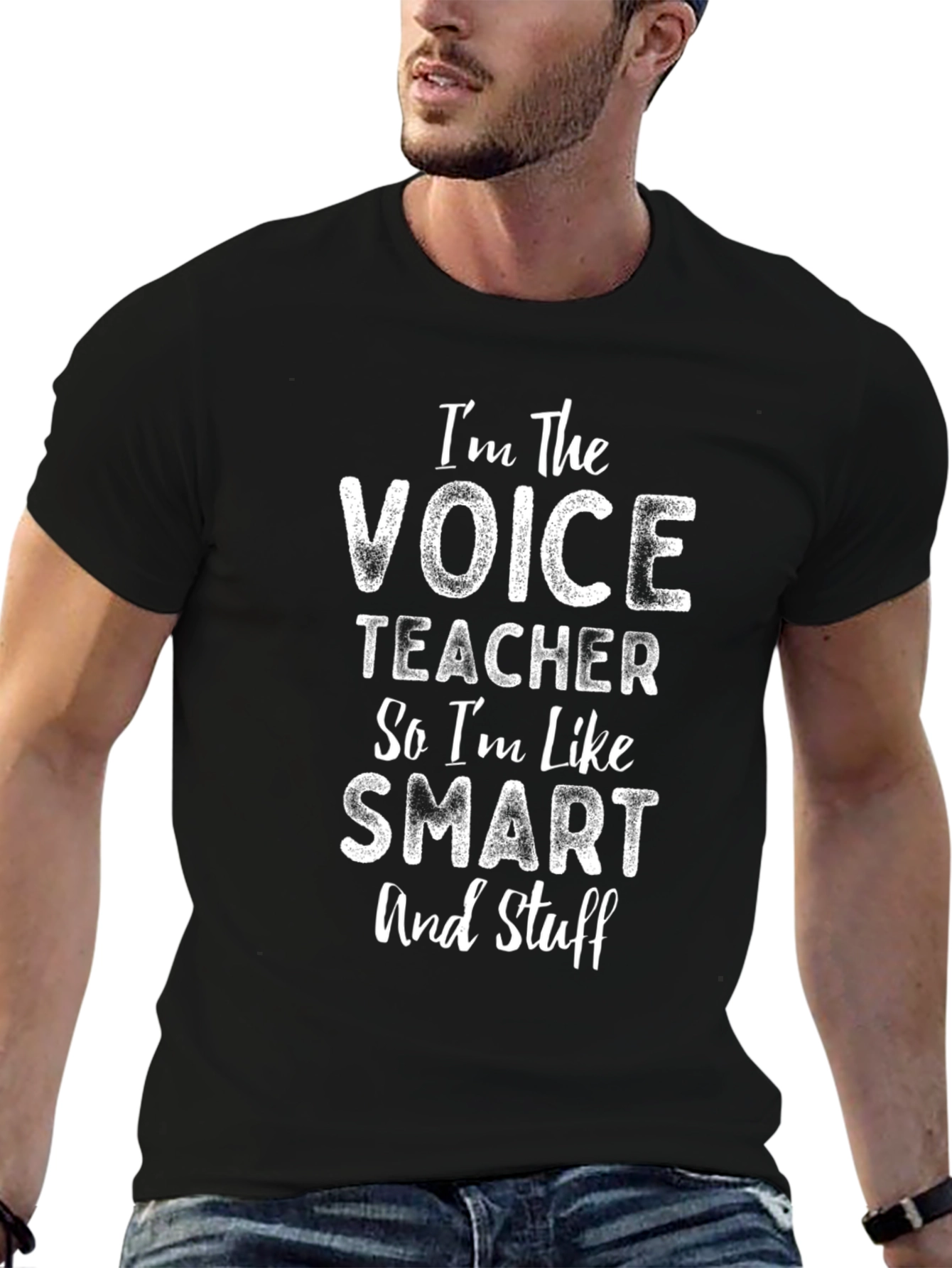 Voice Teacher Smart Funny Black T-Shirt