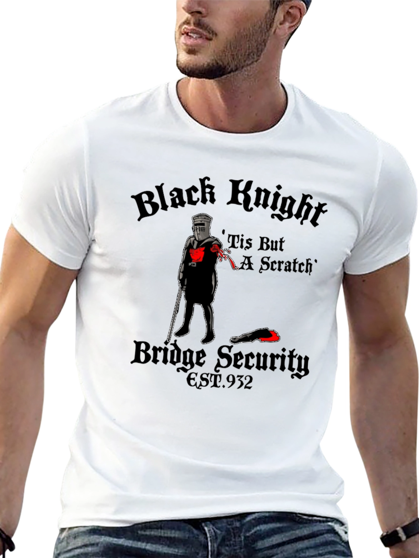 Black Knight Tis But a Scratch T-Shirt