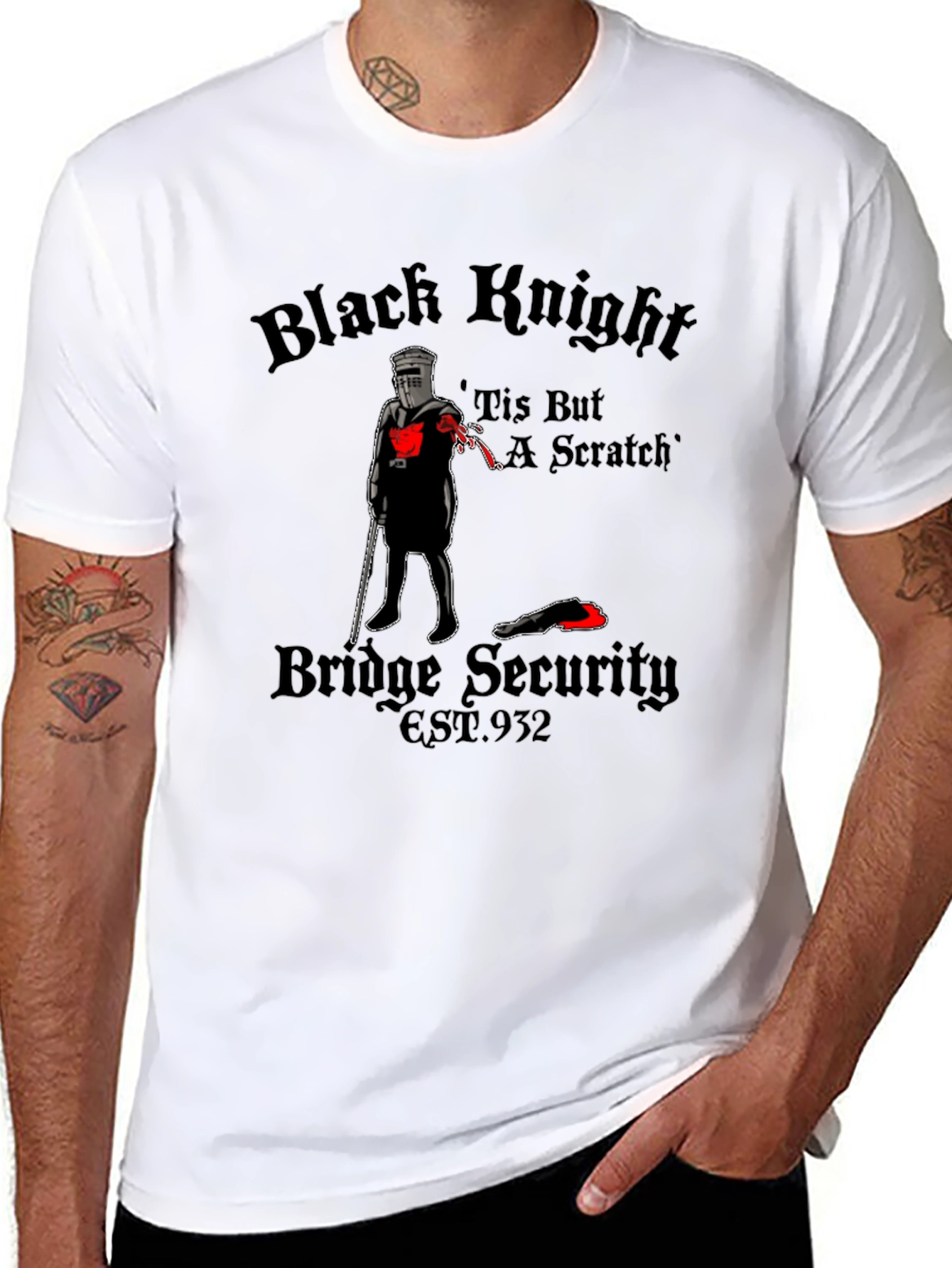 Black Knight Tis But a Scratch T-Shirt