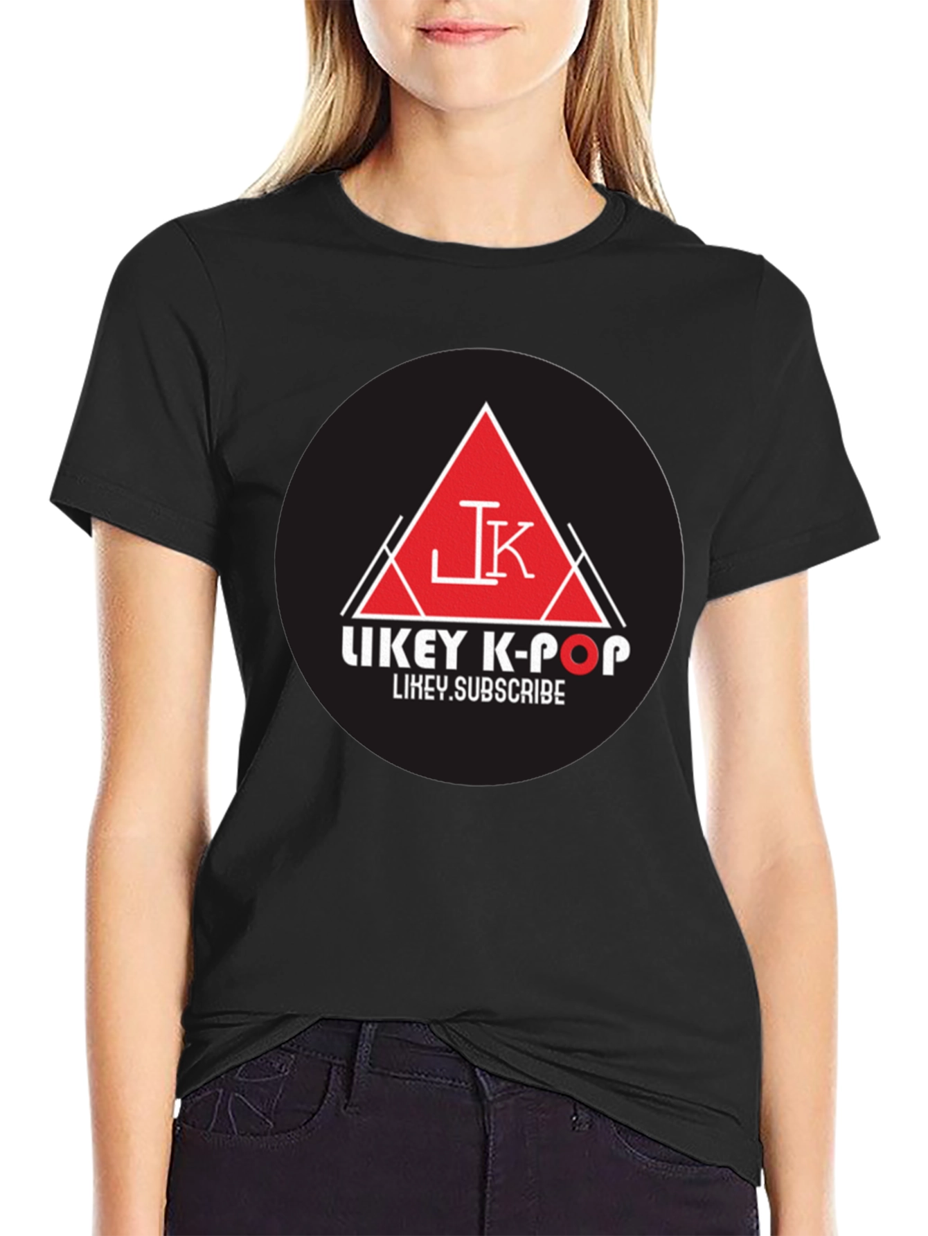 Likey K-Pop Black Graphic Tee