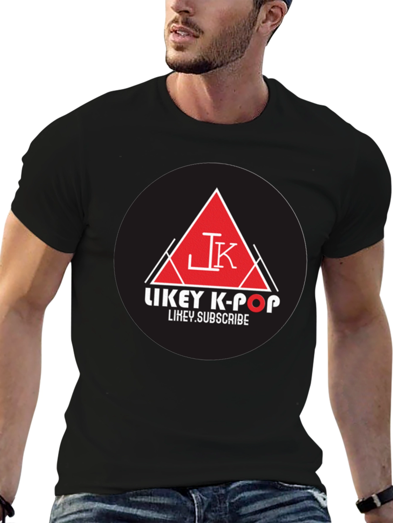Likey K-Pop Black Graphic Tee