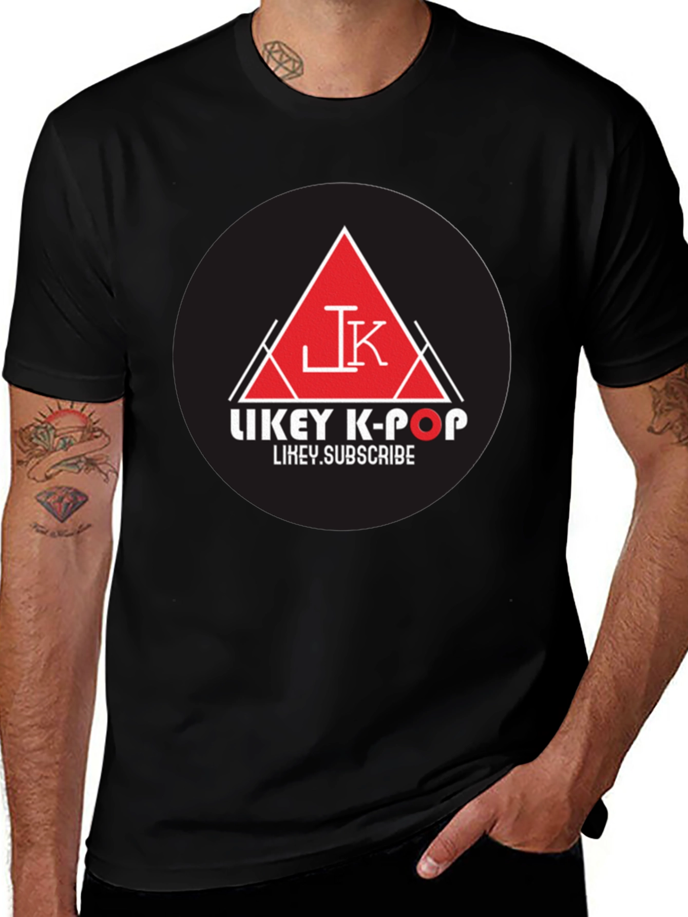 Likey K-Pop Black Graphic Tee