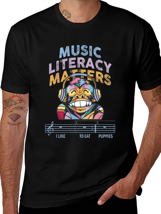Music Literacy Monkey T-Shirt