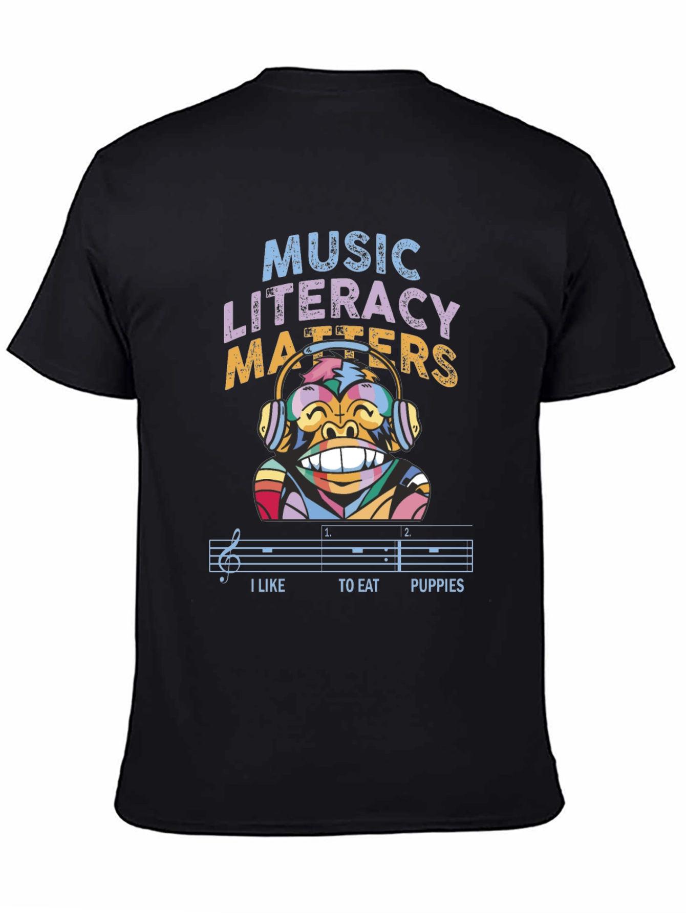 Music Literacy Monkey T-Shirt