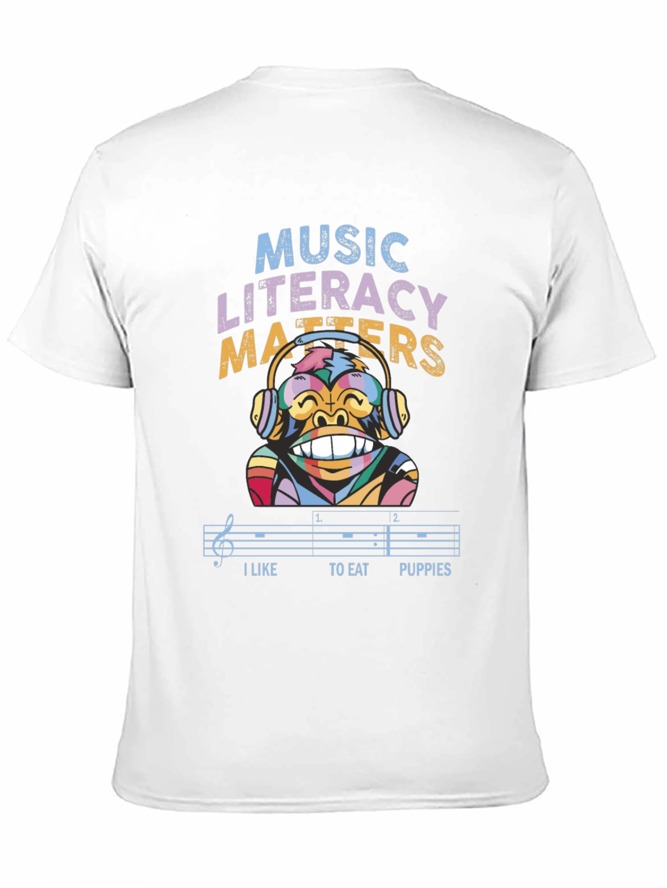 Music Literacy Monkey T-Shirt