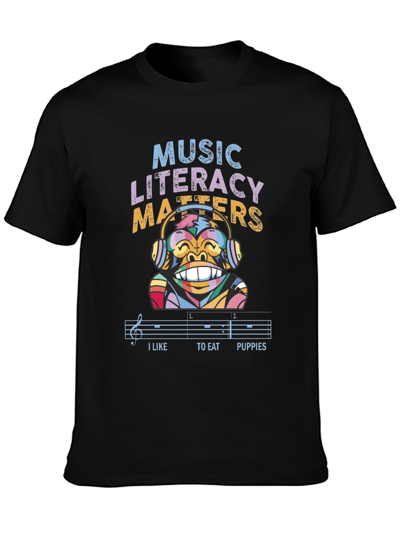 Music Literacy Monkey T-Shirt