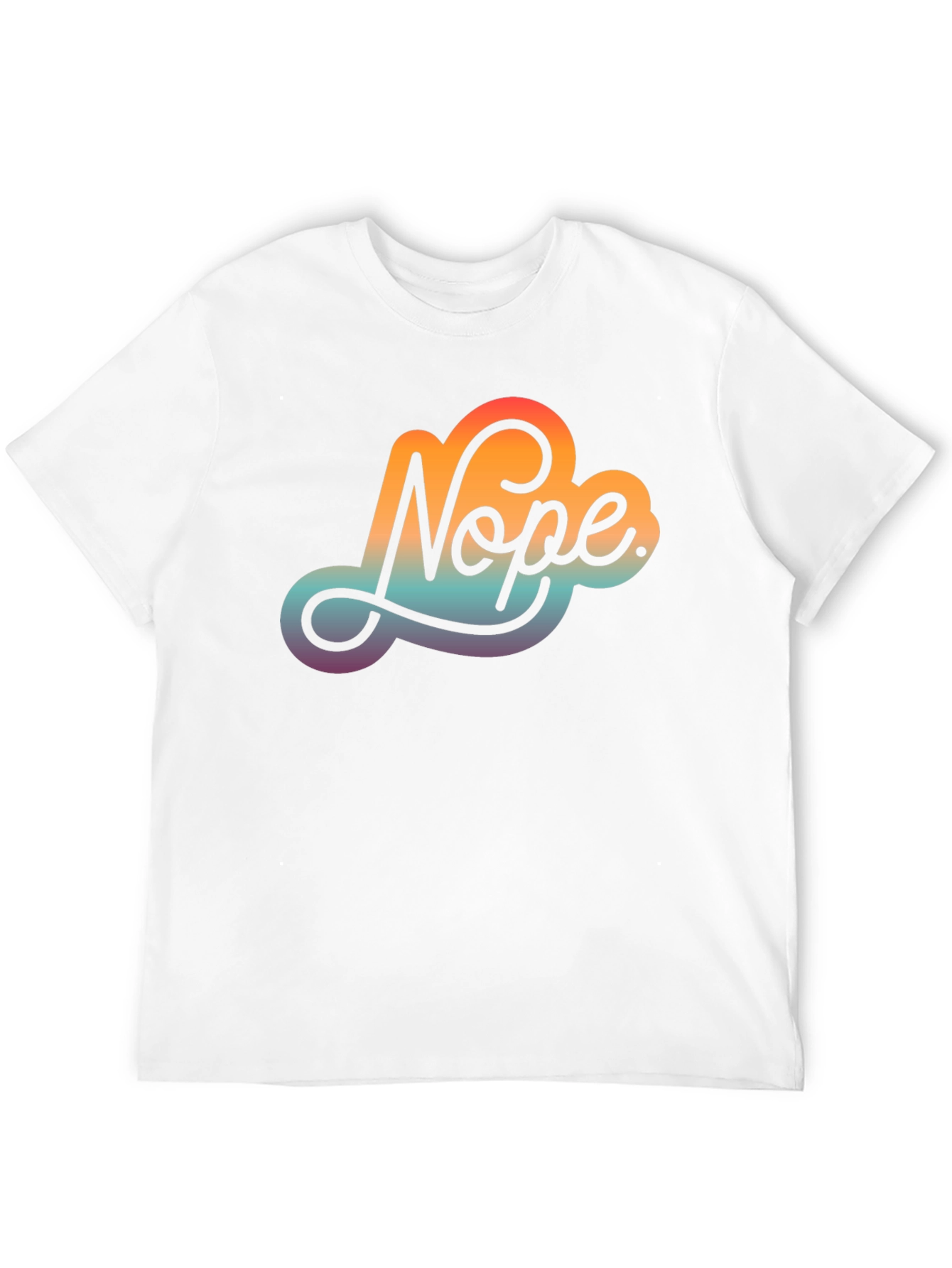 Nope Gradient T-Shirt - Express Your Disapproval