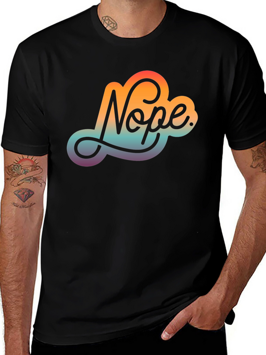 Nope Gradient T-Shirt - Express Your Disapproval