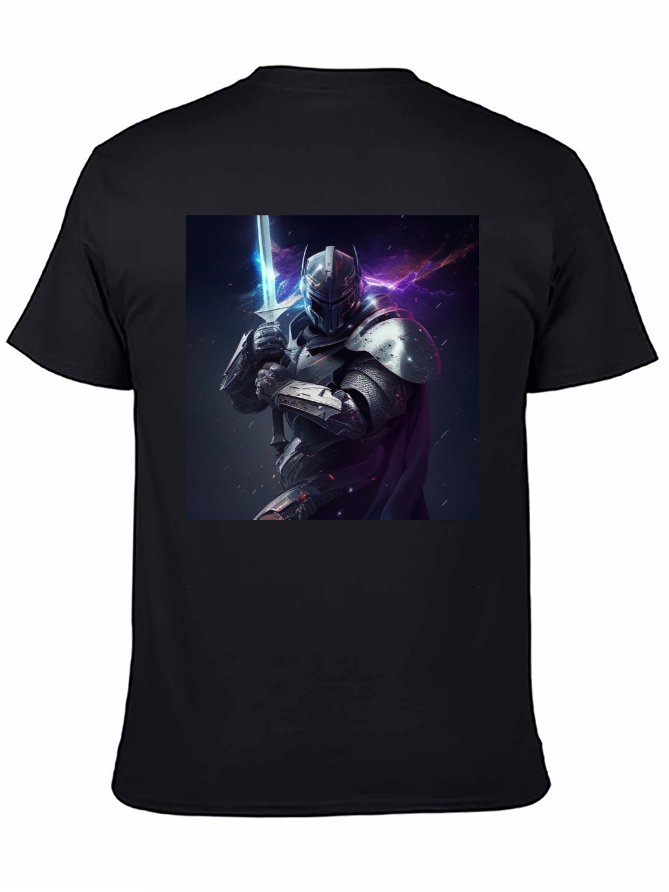 Knight Graphic Tee - Sci-Fi Medieval Warrior