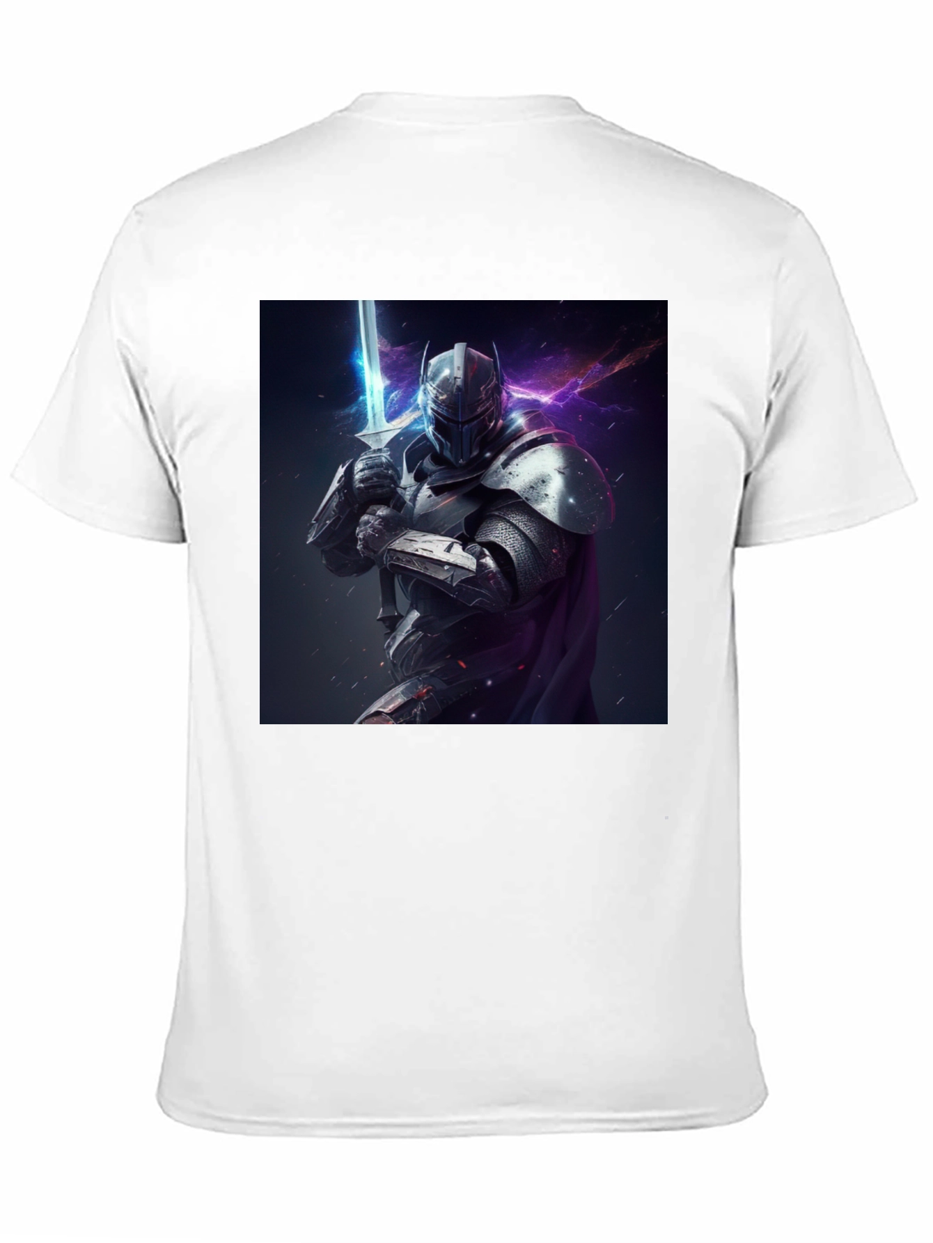 Knight Graphic Tee - Sci-Fi Medieval Warrior