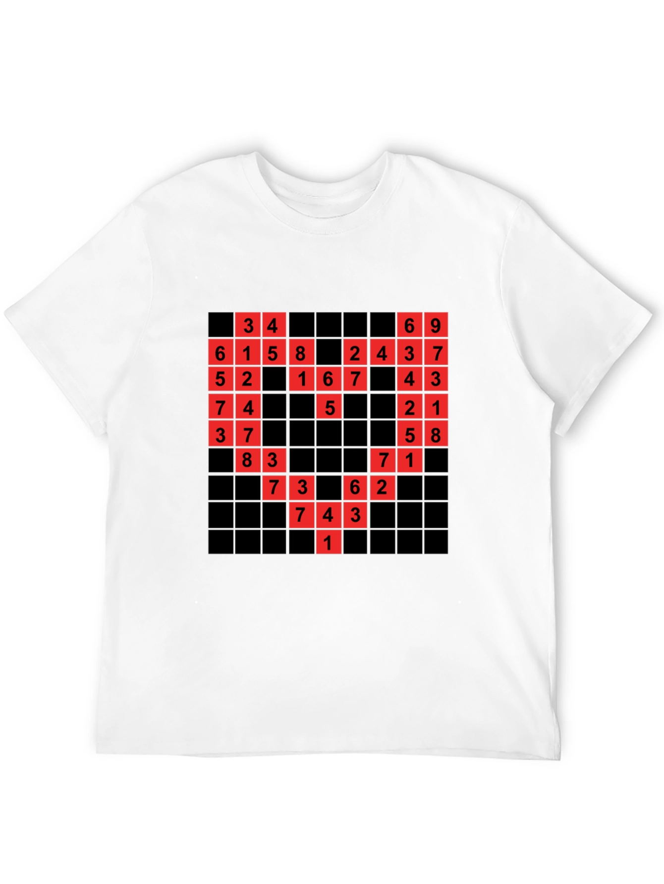 Sudoku Heart T-Shirt - Geeky Novelty Tee